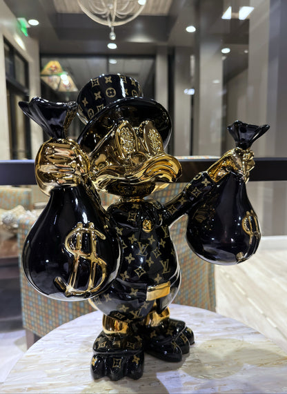 Tio Patinhas Mr Scrooge McDuck Edição Bolsa de Dinheiro LV Pop Art