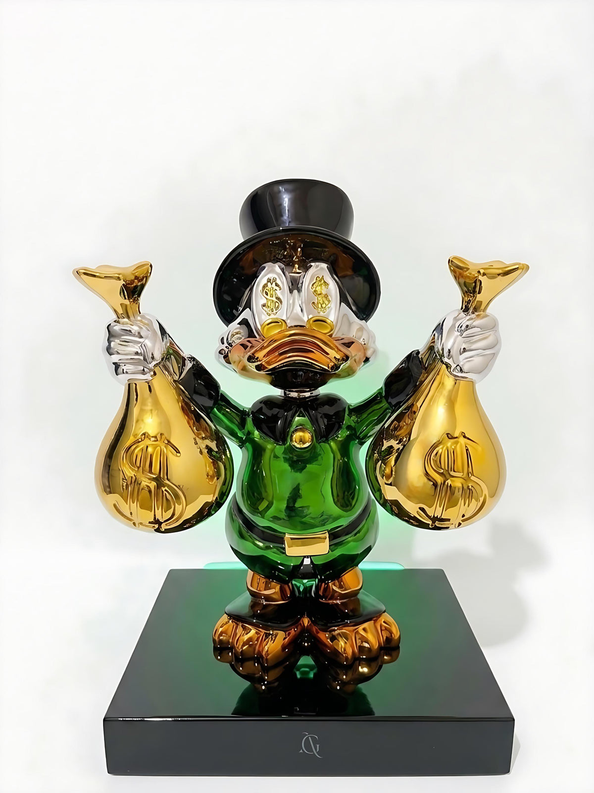 Escultura Pop Art de las Bolsas de Dinero del Multimillonario Scrooge McDuck - LV
