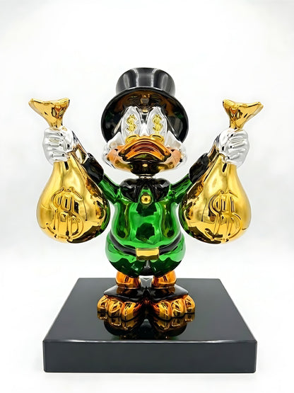 Escultura Pop Art de las Bolsas de Dinero del Multimillonario Scrooge McDuck - LV