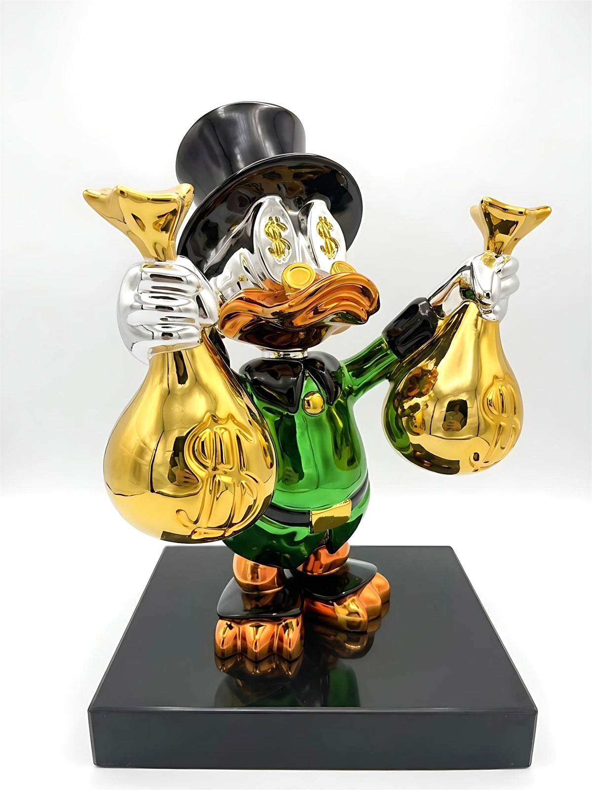 Escultura Pop Art de las Bolsas de Dinero del Multimillonario Scrooge McDuck - LV