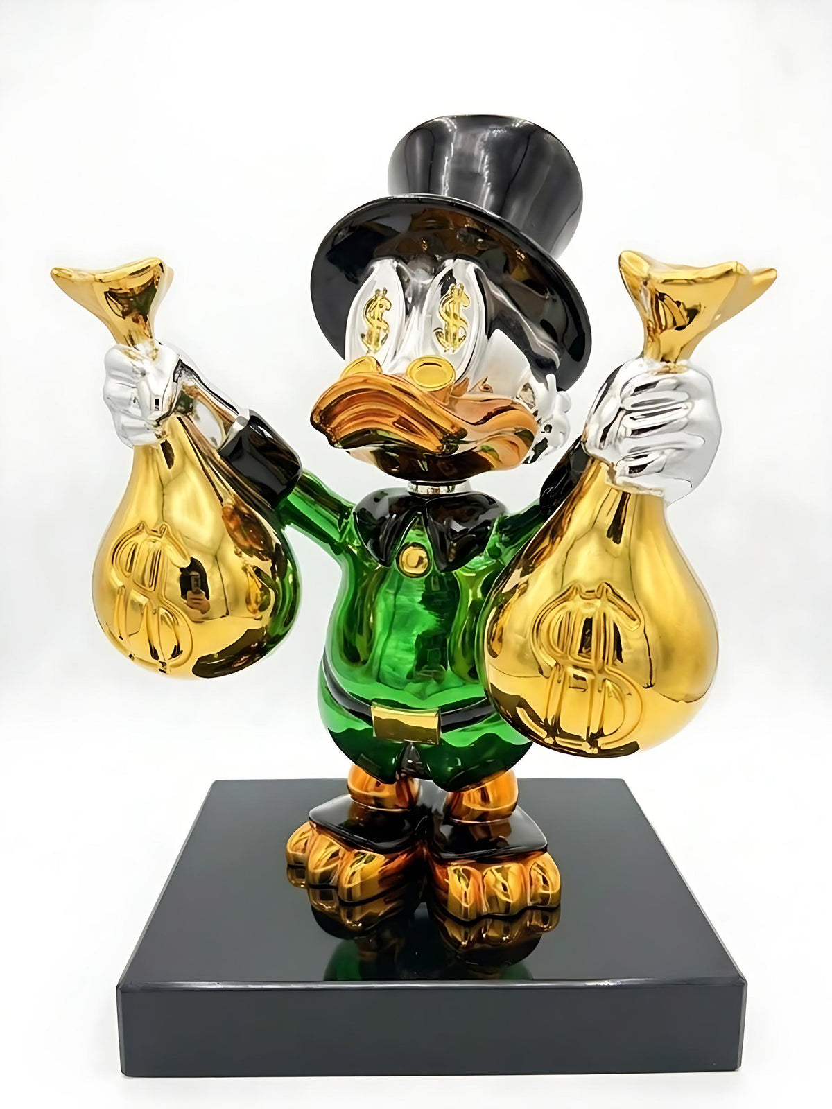 Escultura Pop Art de las Bolsas de Dinero del Multimillonario Scrooge McDuck - LV
