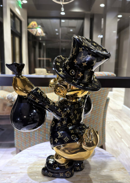 Tio Patinhas Mr Scrooge McDuck Edição Bolsa de Dinheiro LV Pop Art